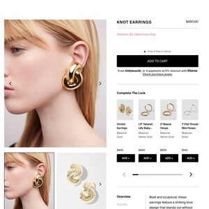 Jennifer Fisher Gold Knot Earrings